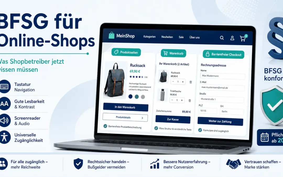 BFSG für Online-Shops: Was Shopbetreiber jetzt wissen müssen