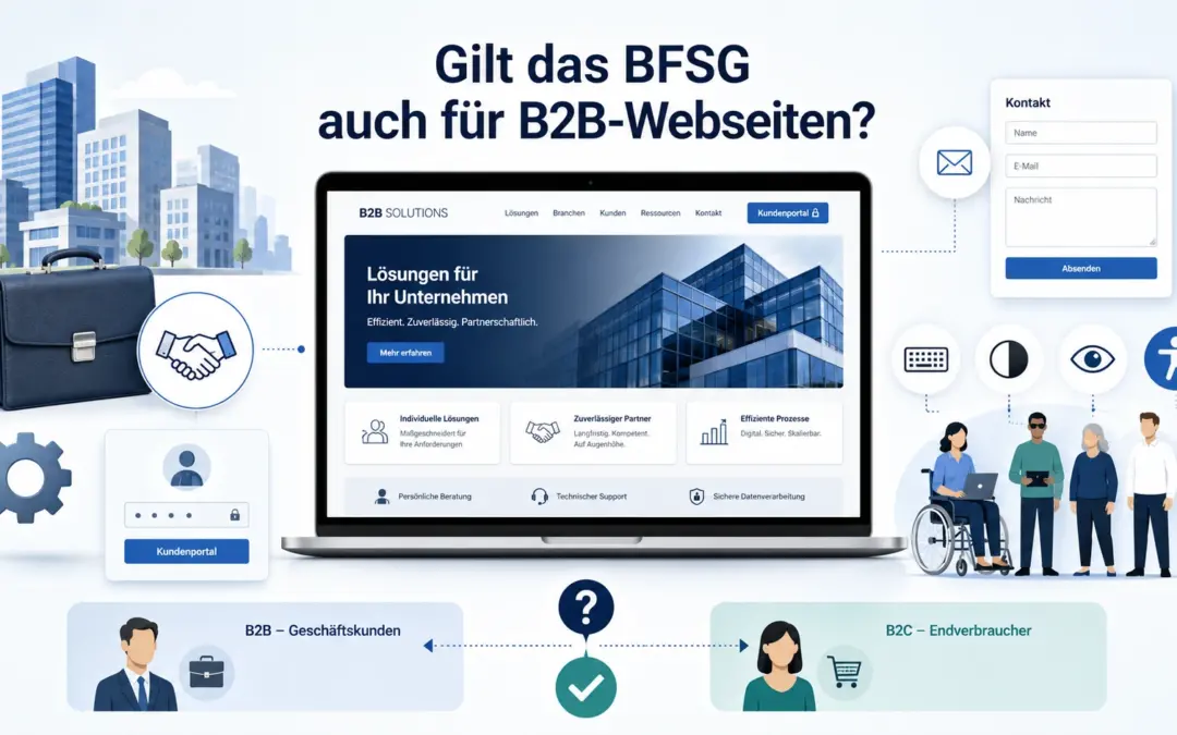 Gilt das BFSG auch für B2B-Webseiten?