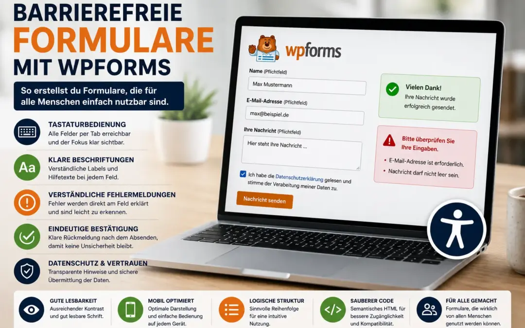 Barrierefreie Formulare mit WPForms